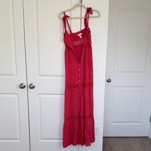 Forever 21 Red Lace Trim Chemise